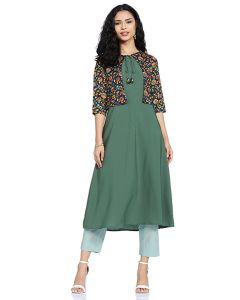 Women's Crepe A-line Kurta Top